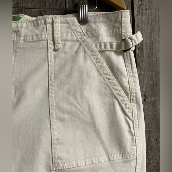 ANTHROPOLOGIE off white summer pants - size 32/12 - Picture 5 of 8